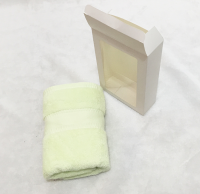 TWLP017  Custom paper towel box  custom towel gift box  design face towel gift box  towel box manufacturer front view